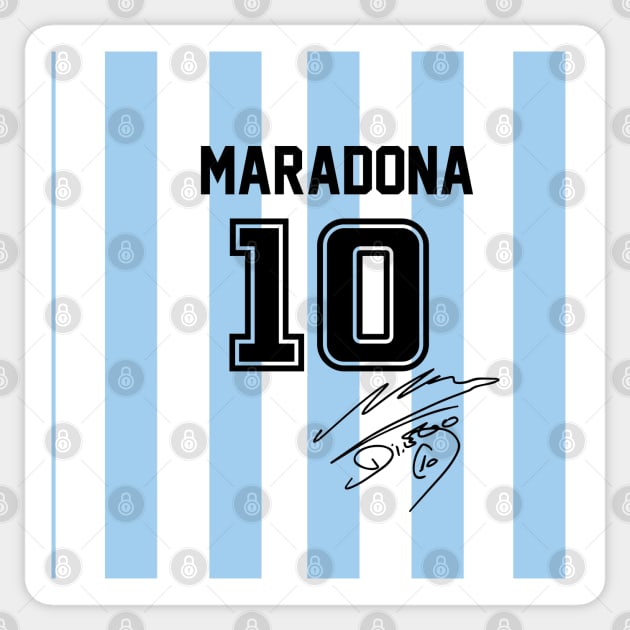 Maradona Jersey Sticker by Happy Lime